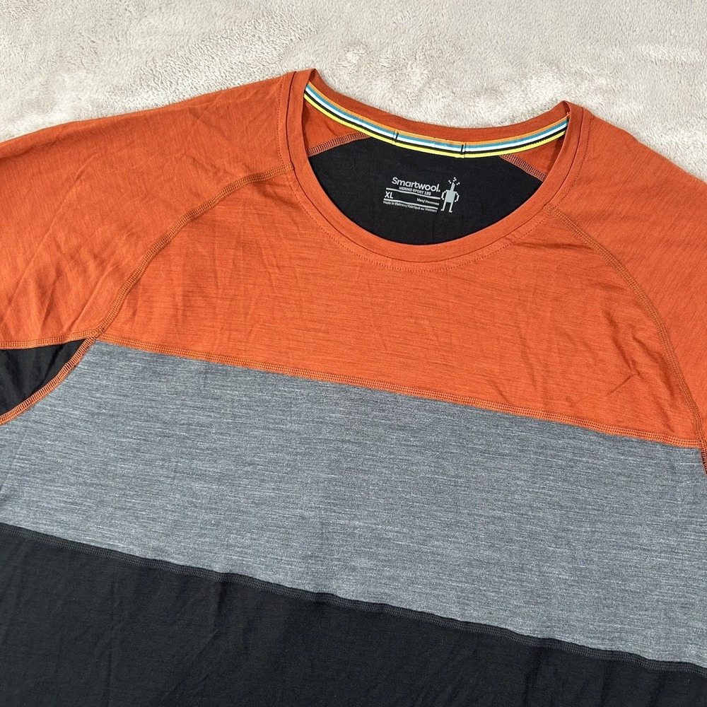 New Smartwool Merino Sport 120 Mountain Bike Jersey Colorblock Mens XL SW016553